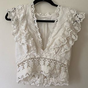 Zimmermann Wayfarer Panelled Flutter Top